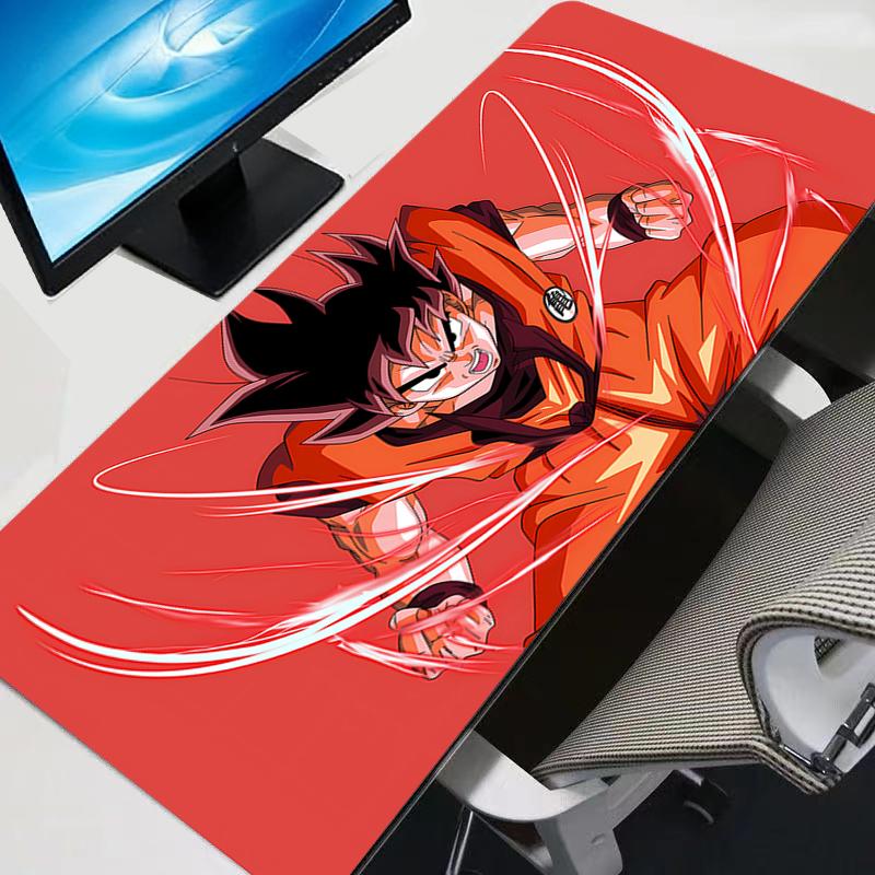 Mouse Pad Cool Dragon Ball DBZ Carpet Laptop Pc Gamer Keyboard Mat XXL Mousepad Edge White Tassel Rubber Table Durable Gift