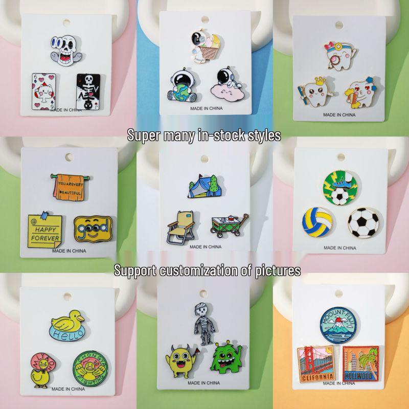 Van Gogh Head Drip Oil Alloy Brooch - European/American Style Badge for Clothing Accessories