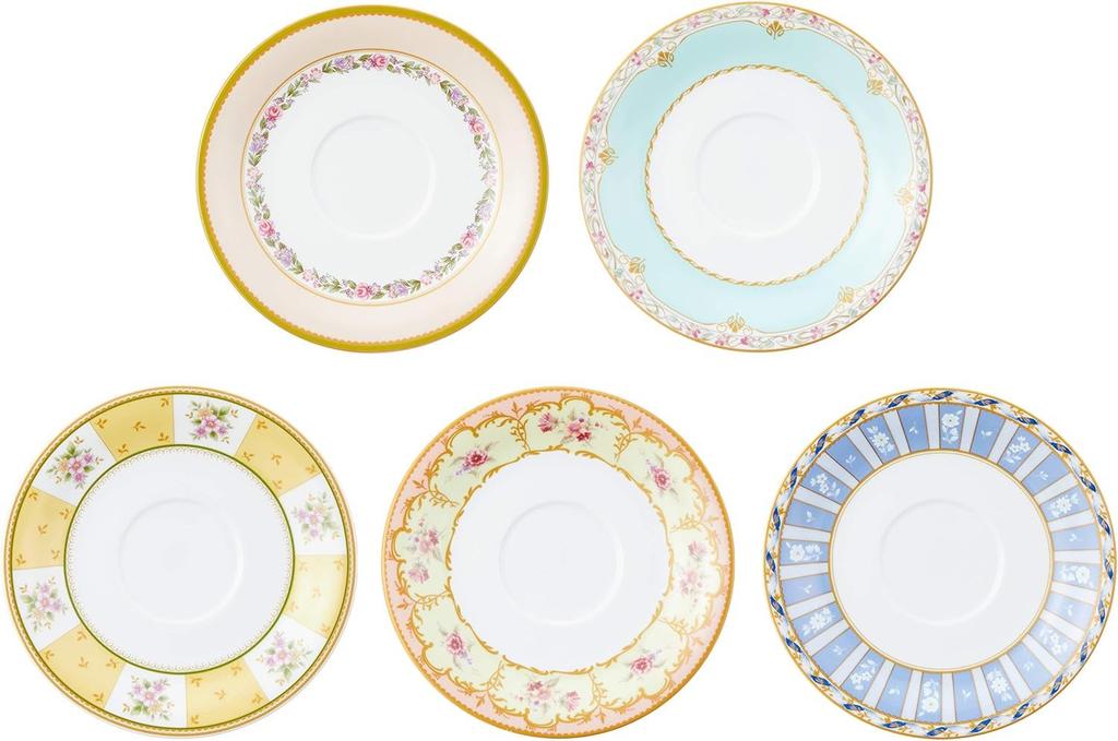 NARUMI Floral Boutique Tea 16-Piece Set, Microwaveable, 41721-33461