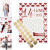 1 Set Rubbelkarten Liebe über 14 Dinge, die ich Dir zum Valentinstag Rubbelkarte Romantisch