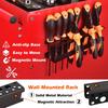 ULIBERMAGNET Magnetic Screwdriver Rack, Heavy Duty Magnetic Tool Holder, Pliers Organizer Rack for Screwdrivers, Pliers, Scissors, Magnetic Mount Tool