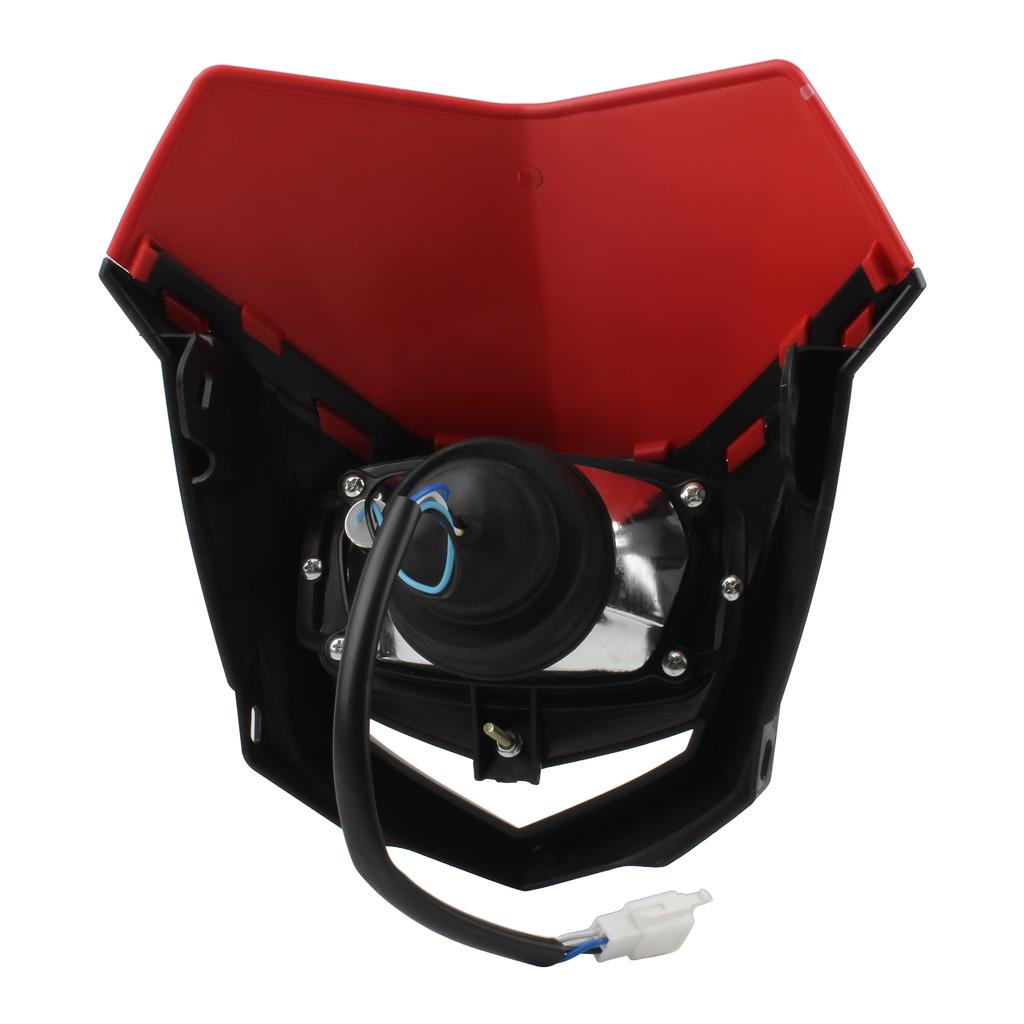 Motorcycle Dirt Bike Halogen Headlight Plate For Honda Kawasaki Yamaha Moto Universal Accessories Head Light Enduro Headlamp