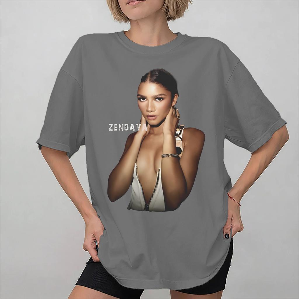 Unisex Women Graphic Ruby Rue Zendaya T Shirt Tee Pure Cotton Tshirts Clothes