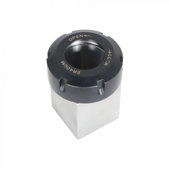 Square Collet Block Chuck Holder ER-40 for CNC Lathe Engraving Machine