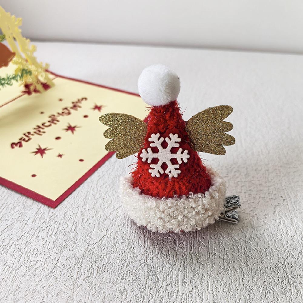 Bowknot Children Deer Antler Hair Clip Sequin Christmas Hat Headband Christmas Hat Hairpin  Girls