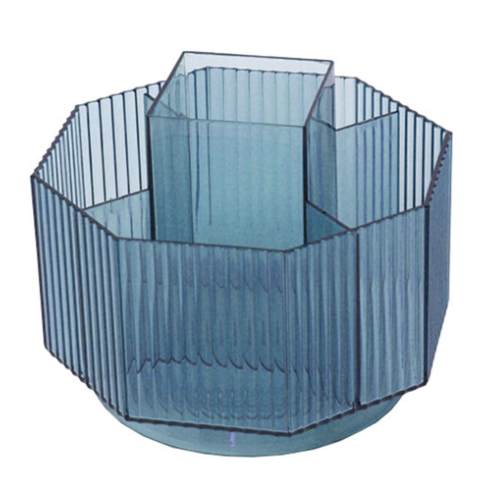 

Подставка для ручек Вращающаяся на 360 градусов Большая вместимость Многофункциональный пластиковый органайзер для ручек для рабочего стола Розовый синий