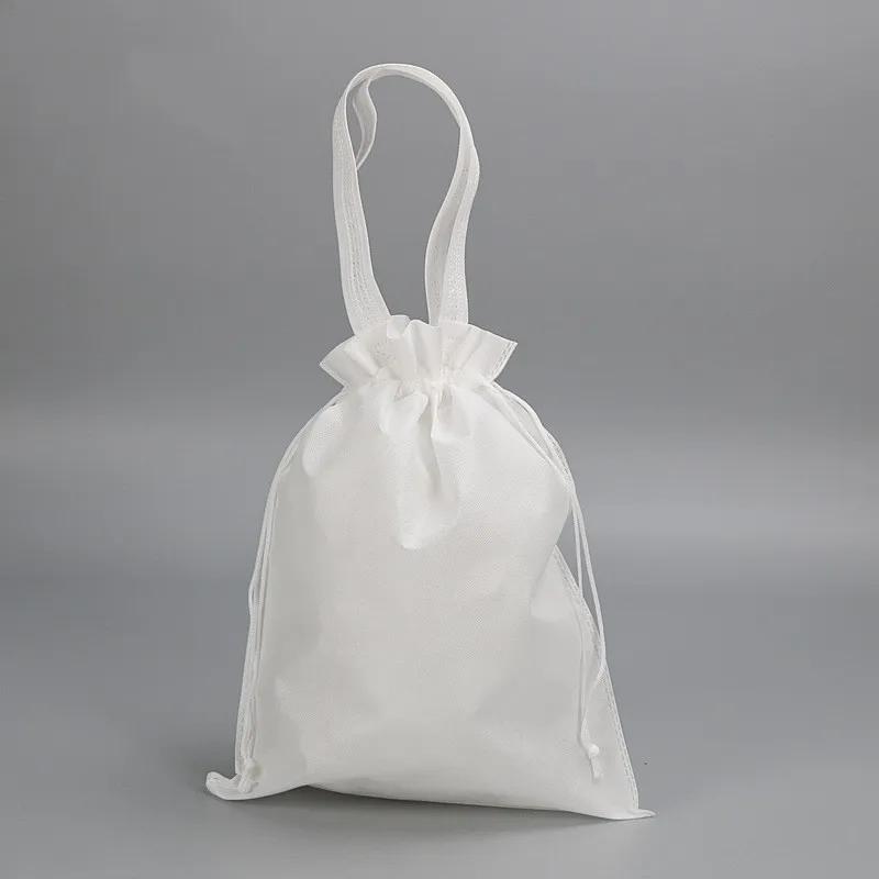 Non Woven Bundle Pocket Holiday New Year Christmas Party Makeup Gift Bag Black Red Pouch Bags Jewelry Wedding