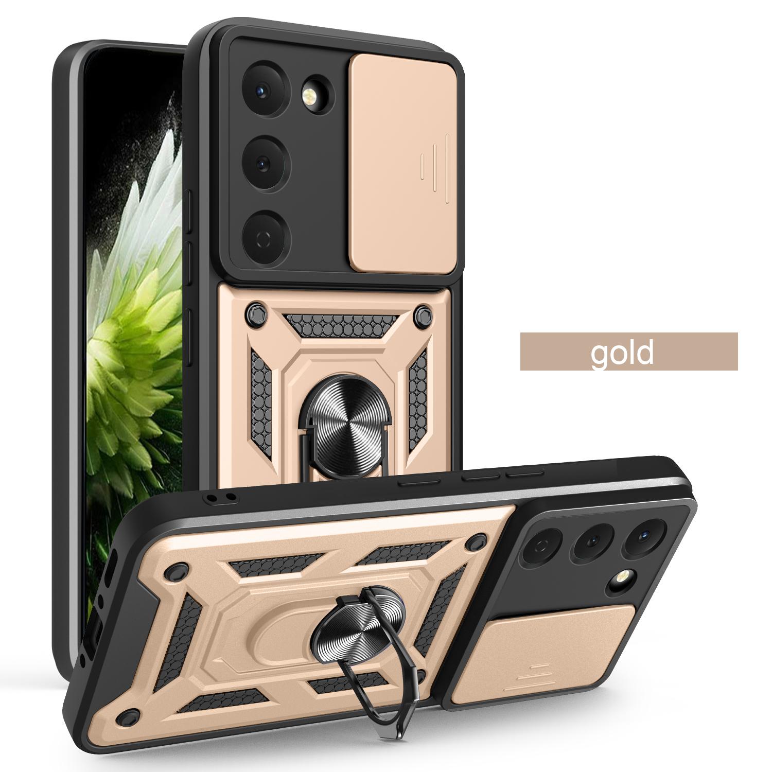 

Чехол для Tecno Spark 40 Pro 4G Чехол Слайд Защита Камеры Кольцо-Подставка Противоударный Чехол для Tecno Spark 40 Pro 4G Capa Funda Tecno Spark 40Pro 4G золотой