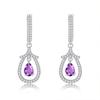 S925 Sterling Silver Earrings for Women Natural Crystal Stone Fashion Niche Girls Earrings Jewelry Gift