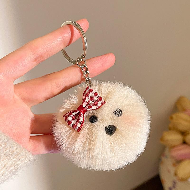 1PC Plush Backpack Car Decor Key Ring Cute Charms Bag Pendant Accessories Doll Pendant
