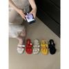 Soft-soled shoes for women 2025 summer new fashion versatile bow with thick heel sandals for women