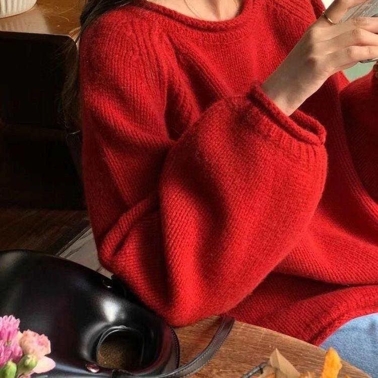 

Женский желтый пуловер крупной вязки, свободный топ в ленивом стиле для ранней осени, верхняя одежда 3XL