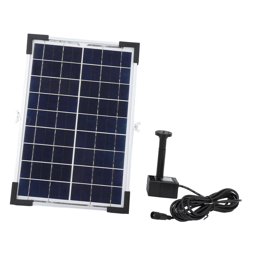 Solar Powered Water Pump Kit 150cm Lift 200L/H Flow Rate Water Fountain Pump for Bird Bath Garden