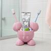 Toothbrush Holder, 3D Printed Durable PLA Storage Rack, Partitioned Storage Design, Cartoon Shape Compact Bathroom Organizer