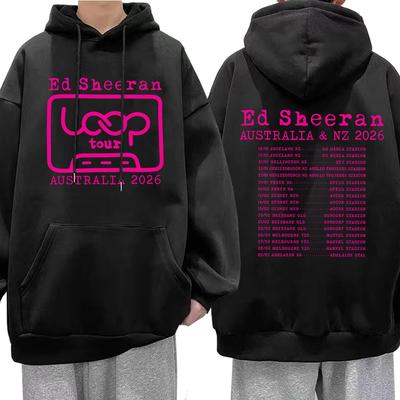 Ed Sheeran Loop Tour Australia and New Zealand 2026 Tour Hoodies Men Women Clothing Fashion Harajuku Oversized Sweatshirts Coats
