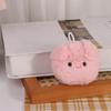 Soft Plush Pig Head Bag Pendant Animal Keychain Plush Pig Keychain  Female Lady Girl