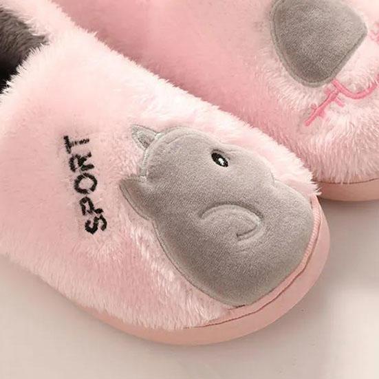 Женские зимние хлопковые тапочки с героями мультфильмов — фото 4