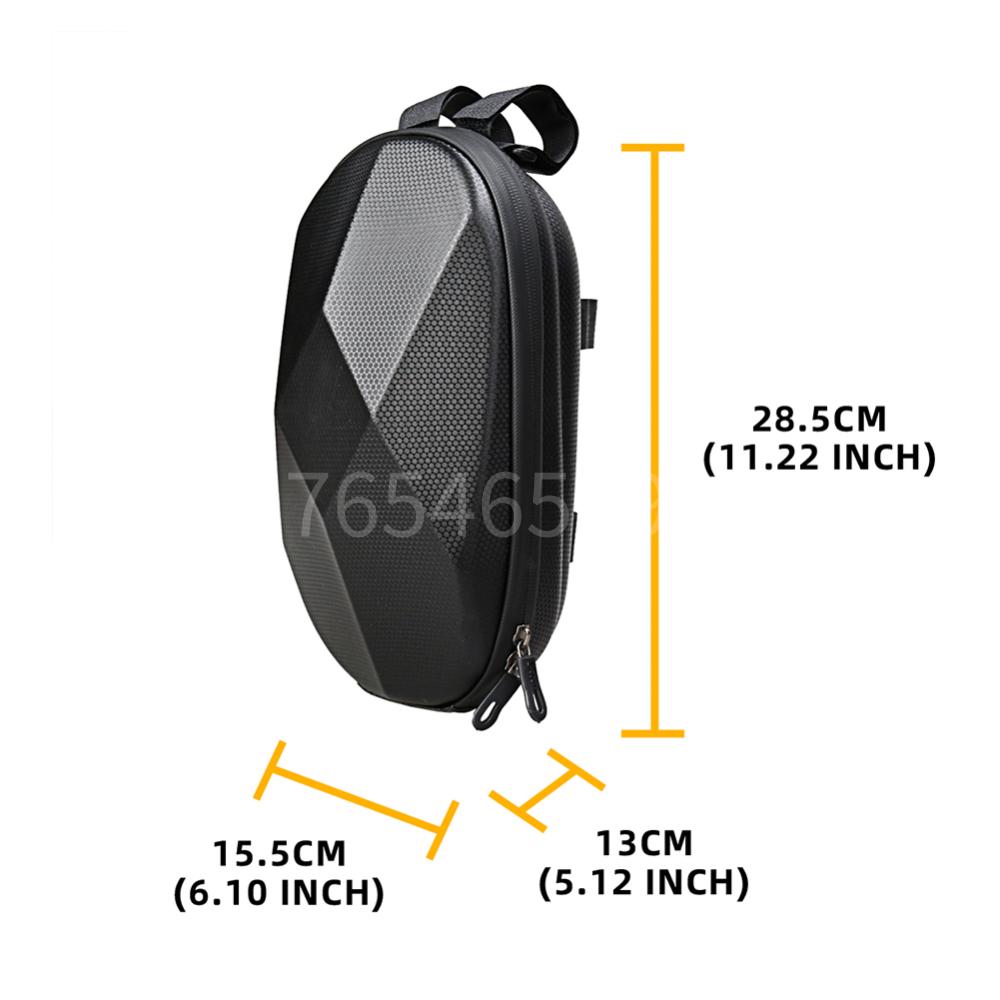 Electric Scooter Bag 4L Electric Vehicle Bag EVA Hard Shell Pouch Waterproof Scooter Front Top Tube Frame Hanging Storage Bags