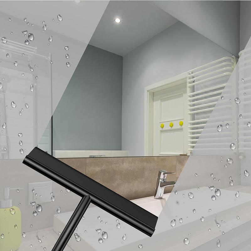 Portable Glass Scraper Silicone Scraper Window Scraper Bathroom Mirror Scraper With Hook Household Cleaning Tools