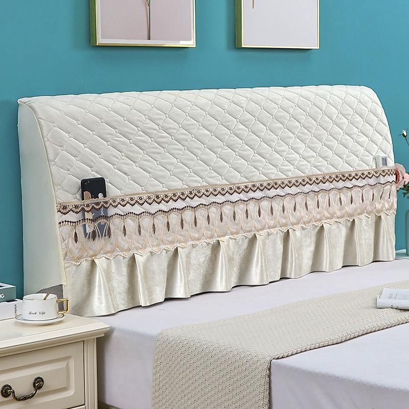 

Домашний декор, кружевной прикроватный чехол, гладкое одеяло, покрывала, мягкая теплая сумка, чехлы на изголовье, пыленепроницаемый прикроватный защитный чехол 120CM