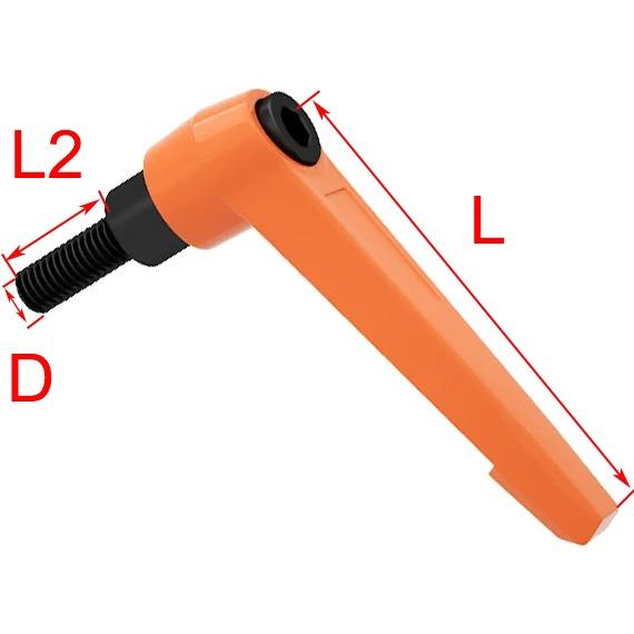 M4 M5 M6 M8 M10 M12 M16 Pârghie de strângere Mașini Mâner reglabil Blocare Filet exterior masculin Buton Oțel aliat