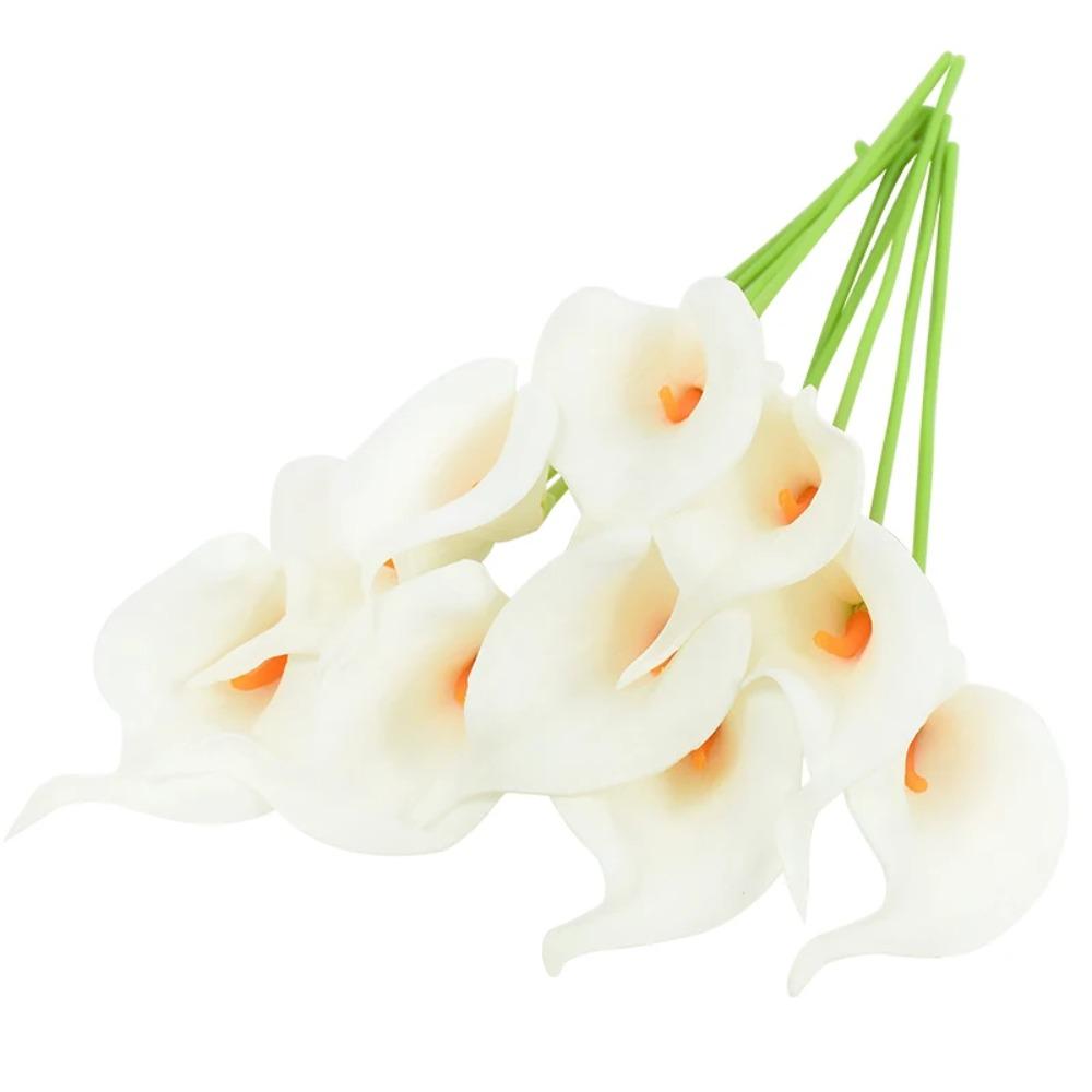 

5/10 шт. Искусственные цветы Каллы Реалистичные Тюльпаны Букеты для Свадьбы Невесты Дома Ваза Украшение Поддельные Растения Подарки 5PCS