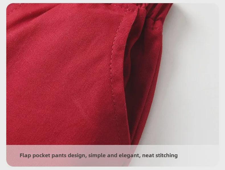 Costum de Crăciun pentru băieți europeni și americani, din două piese: Ținuta festivă a bebelușului