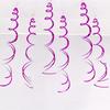 Festival & Birthday Swirl Ceiling Decorations: Hanging PVC Ornament for Windows, Corridors, and More.