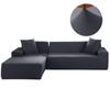 Elastic L Shaped Sofa Cover Solid Corner Couch Slipcover Chaise Longue Protector For Living Room Furniture