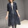 Damen Oversized Kapuzen-Trenchcoat Mittellang Lockerer Schnitt Einfarbig 2025 Stilvolle Lässige Oberbekleidung