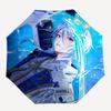 Blue, Armored Automatic Opening and Closing, 8 Rib Structure Portable Umbrella, Suitable for Men and Women In All Seasons  Perfect Gift for