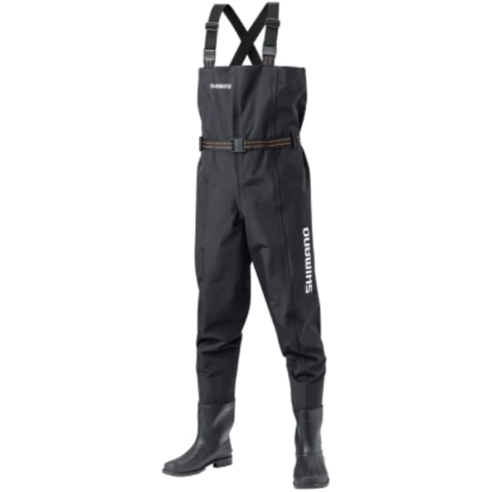 Shimano Hyper Wader Chest High Radial Sole LL Black Fishing Gear