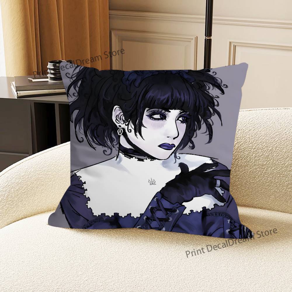 Mana M-Malice Gothic Mizer Cushion For Bedroom Car Coffee Shop Room and Living Room Sofa Decorative Pillow Cover Case