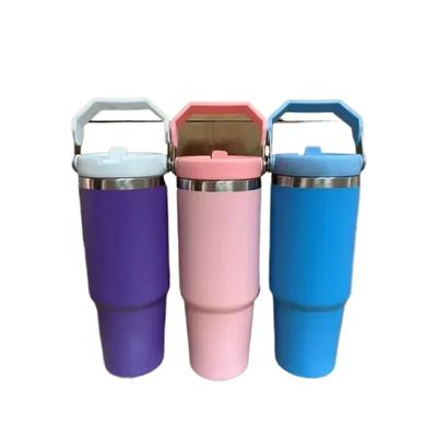 30 Oz Heavy Duty Insulated Cup, for Men and Women - 304 Stainless Steel, One Hand Open Lid, Car Travel Cup