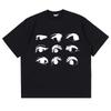 Mens TShirt Cotton Eyes Graphic Oversized High Quality Summer Korean Fashion Short Sleeve Tees Tops Y2k Streetwear Clothing
