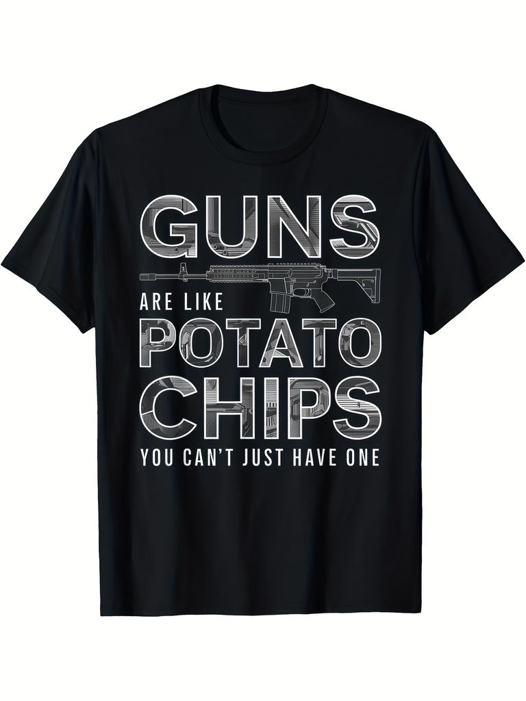 Guns Potato Chips You Cant Just Have One T-shirt