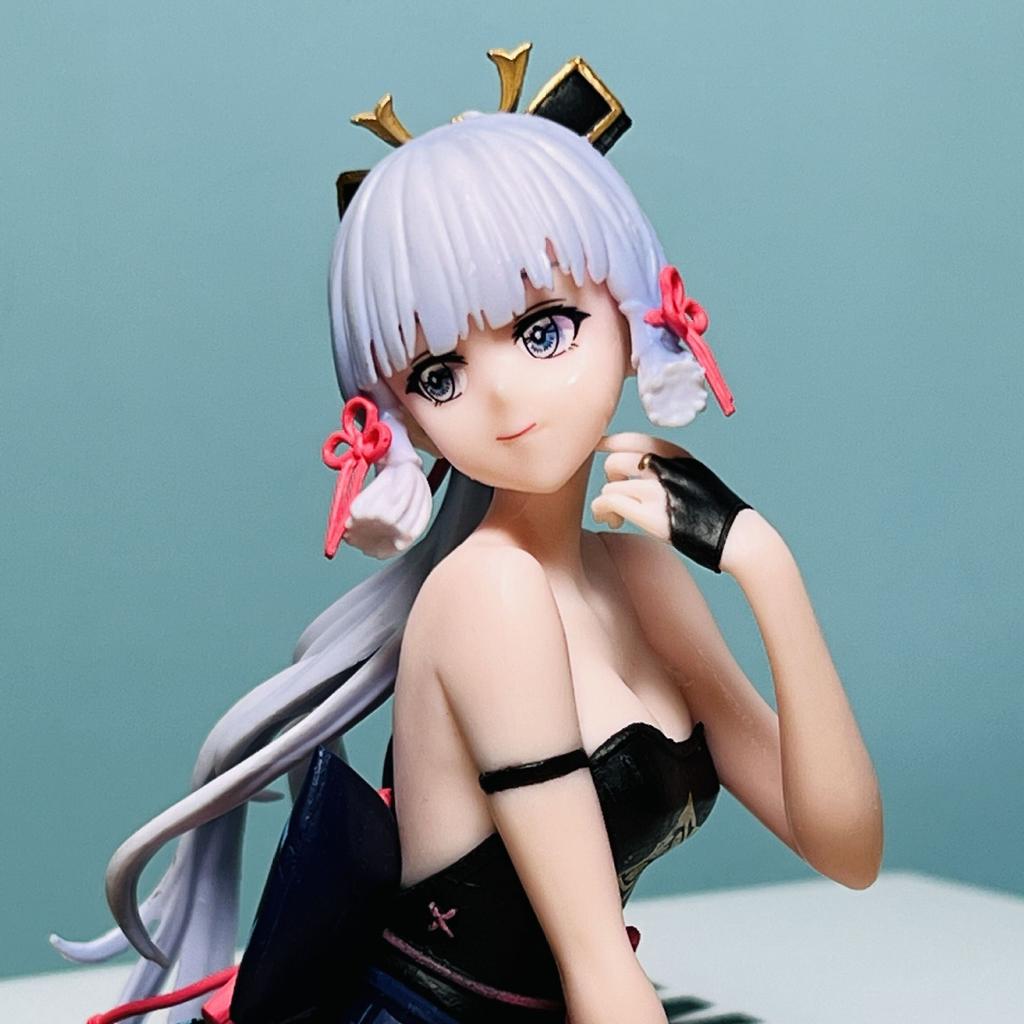 18cm Genshin Impact Anime Figure Kamisato Ayaka Sexy Beauty Girl Action Figures Decor Collectible Model Doll Toys Xams Gift
