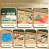 2026 Fourth Grade First Semester Math Aids: Renjiao Decimal Counter & Quadrilateral Activity Set