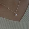 Atelier Darin Square Moissanite Necklace