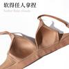 Lace nylon underwear Thin comfortable women's big breasts show small bras Not empty cup Triangle cup bra