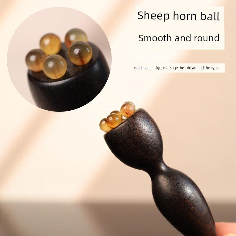 Sandalwood Small Lotus Seed Horn Beads Eye Massager Facial Tendon Massage Acupoint Massage Eye Bags Dark Circles Crow's Feet