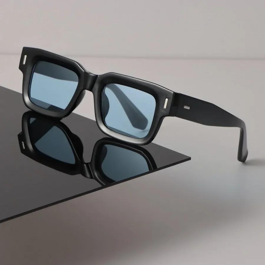 Designer Square Sunglasses Women Men Candy Color Retro Black Sun Glasses Luxury Personality Eyewear Mirror Brand