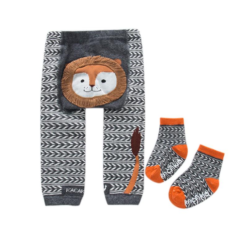 Unisex Baby Leggings Warmer Cotton PP Pants Trousers + Socks