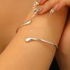Liquid Style Water Drop Armlet & Ring: European and American Design Alloy