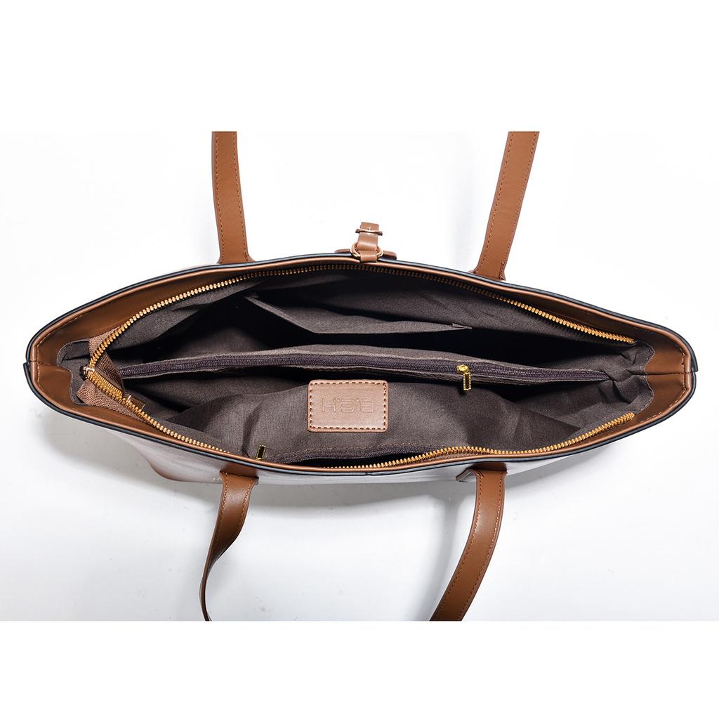 Damen Handtasche aus Kunstleder, Strukturierte Schulterhandtasche