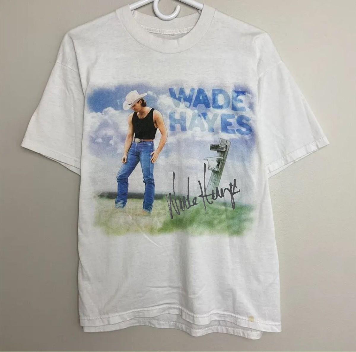 Reprint Wade Hayes Singer Album Signature Collection All Size Shirt U65.110 S