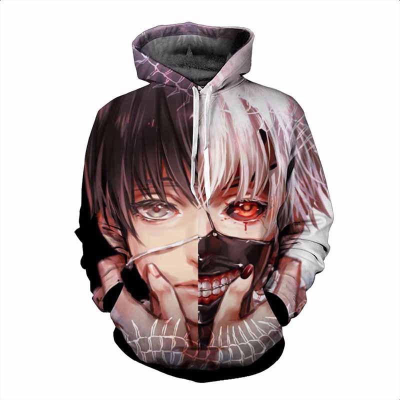 Brin Sweatshirt Unisex Tokyo Ghoul Cosplay Sweater Capuche Sweat Pullover Hoodie