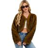 8 Casual women's imitation fur top women's T plush short jacket
