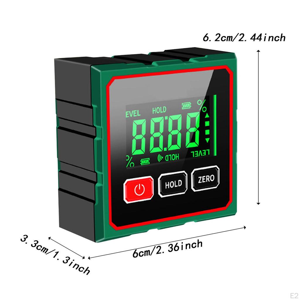 Digital Angle Gauge Level High Performance Portable Inclinometer Protractor for