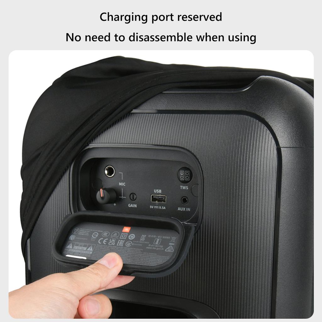 Speaker Cover Lycra Dust Case High Elasticity Protective Dust Cover with Elastic Band for JBL PartyBox Encore Essential Speaker